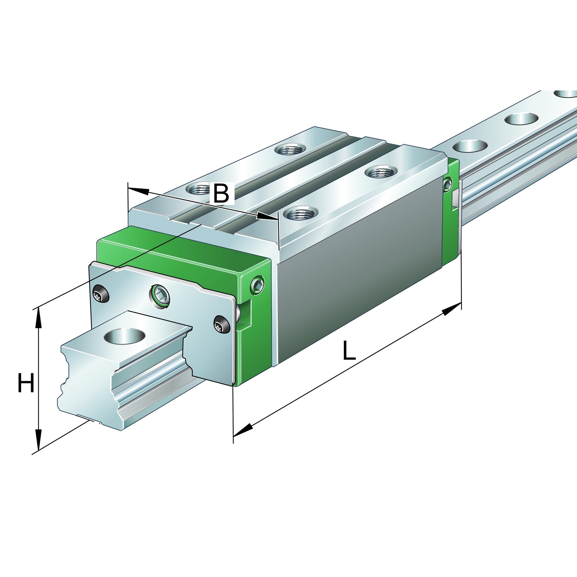 Carrelli KWVE..-B-H, carrello alto, stretto, a quattro ranghi