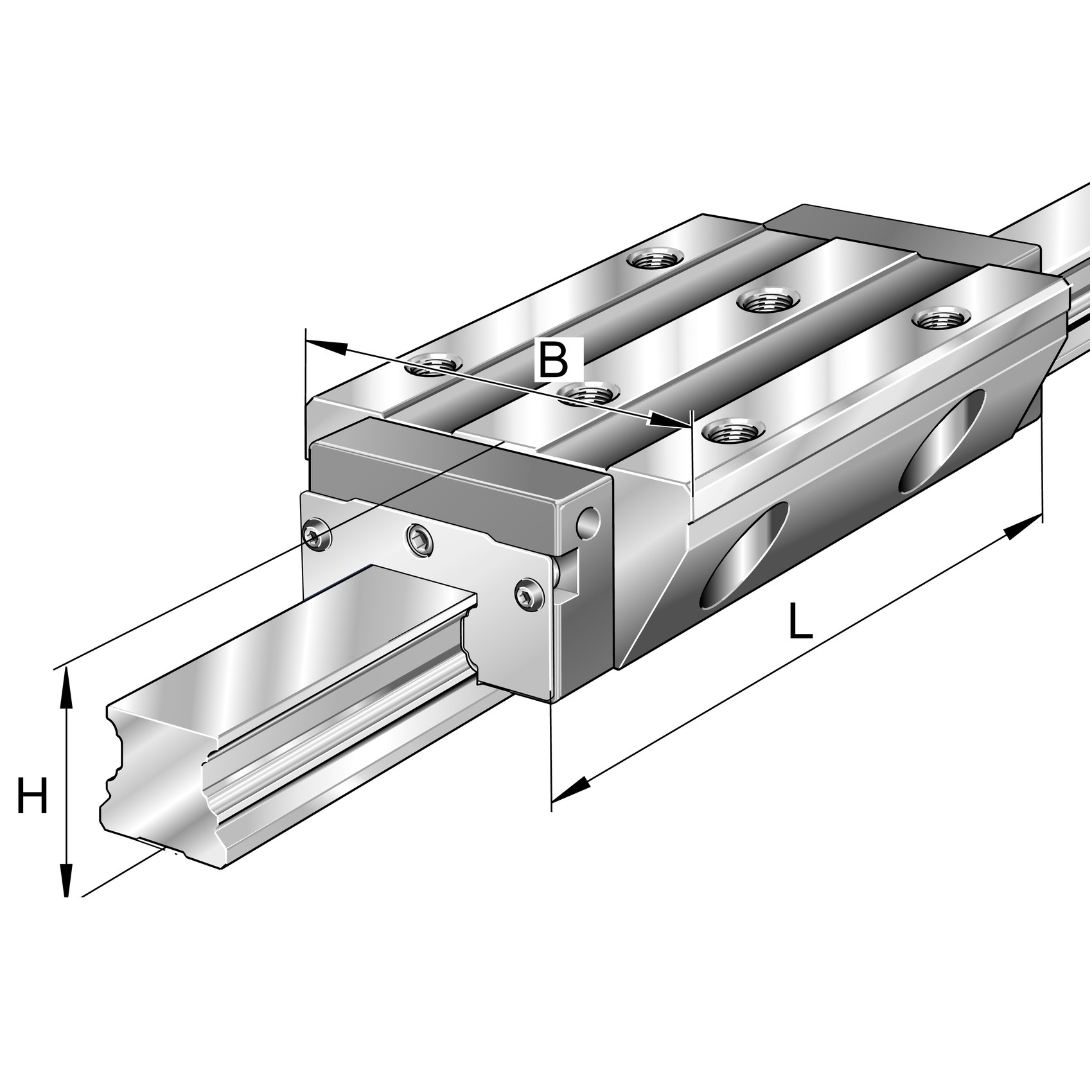 Carrelli KWVE..-B-NL, carrello basso, stretto, lungo, a quattro ranghi