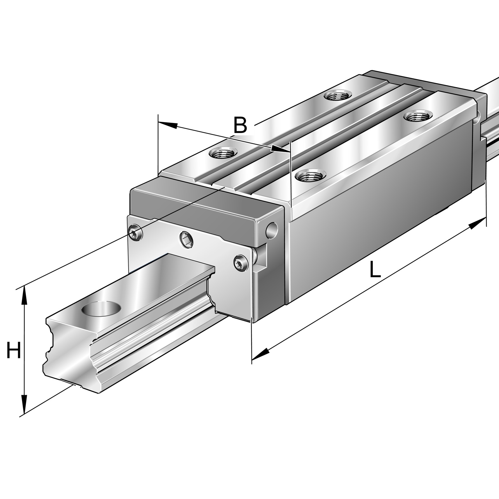 Carrelli KWVE..-B-HL, carrello alto, stretto lungo, a quattro ranghi