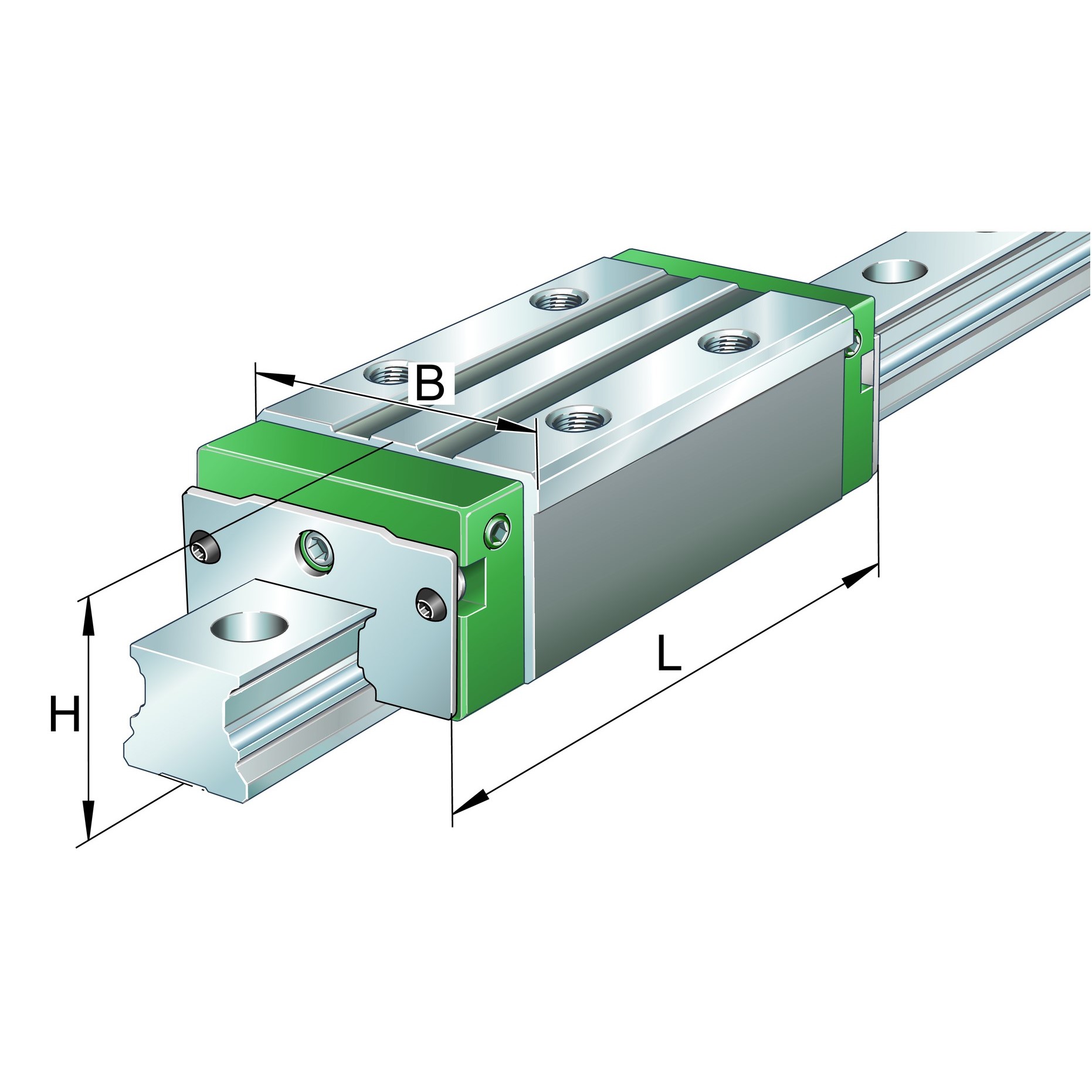 Carrelli KWVE..-B-S, carrello stretto, a quattro ranghi,