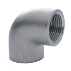Raccordo per tubi a vite in acciaio inox - Gomito a 90°
