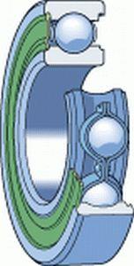 Cuscinetti a sfere a gola profonda / fila singola / tenuta su un lato / SKF