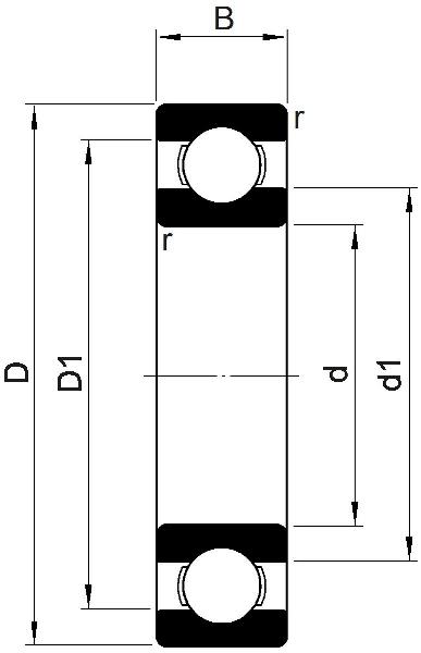 Cuscinetti a sfere a gola profonda / fila singola / INSOCOAT / anello esterno con isolamento di corrente / SKF