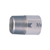 Raccordo nipplo su un lato acciaio inox - Filettato