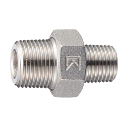 Raccordo nipplo esagonale con diametro differente in acciaio inox - Filettato