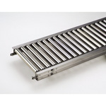 Rulliera in acciaio inox serie M (RS-3810) diam. ø38.1 × largh. 100 - 600