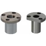 Bussole di foratura a collare / flangia tonda / foro +0,01 / acciaio, acciaio inox / 50HRC-60HRC