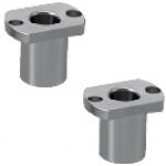 Boccole flangiate / flangia compatta / foro +0,01 / acciaio, acciaio inox / 50HRC-60HRC