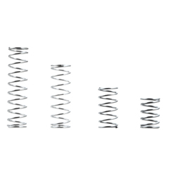 Molle a spirale con filo a sezione rotonda / Deflessione 45% / Riferimento D.I. VUF6-15