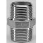 Giunto filettato in acciaio inox, nipplo esagonale 6N