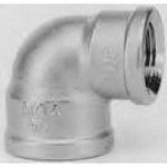 Gomito RL diametro differente filettato in acciaio inox