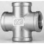 Giunto a croce filettato in acciaio inox