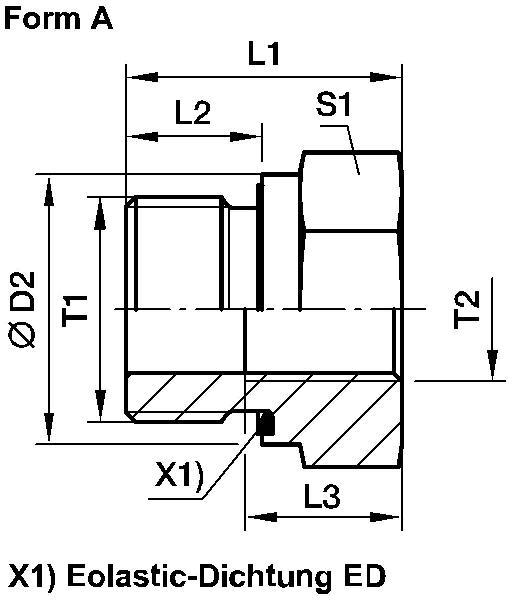 Riduttore/espansore PARKER con filettatura interna RI-ED