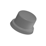 Tappo dado standard ISO prodotti conformi alle rondelle (bianco)