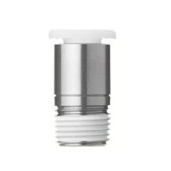 Stainless Steel One-Touch Pipe Fitting KQ2-G Series, Half Union Fitting With Hex Socket KQ2S-G (Sealant / No Sealant)