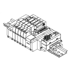 Elettrovalvole a 5 vie / SY3000/5000 compatibili con EX510, montaggio su presa, tipo plug-in