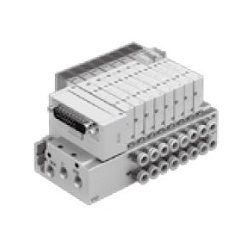 Elettrovalvole a 5 vie / base metallica, blocco valvole SY3000/5000/7000