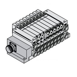 Elettrovalvole a 5 vie / VQ2000, blocco valvole, M-Kit (kit multiconnettore)