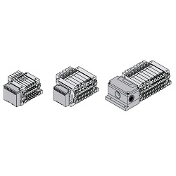 Elettrovalvole a 5 vie / VQ1000/2000, kit di trasmissione seriale, EX120/123/124