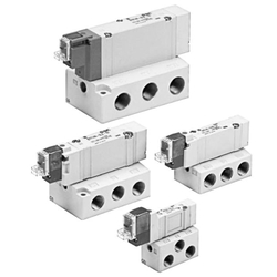 Elettrovalvola a 5 porte, montaggio su base, unità singola serie 10-SY3000/5000/7000/9000