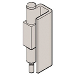 U-sagoma cerniera incassata acciaio inox B-1540