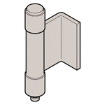 L-sagoma cerniera incassata acciaio inox (2-tubi), B-1525