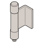 L-sagoma cerniera incassata acciaio inox, (3-tubi), B-1520-B