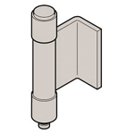 L-sagoma cerniera incassata acciaio inox, (3-tubi), B-1522-B