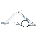 braccetto inox con fermo per porte pesanti B-1450