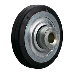 Rotella singola per trasportatore, rivestita in gomma con diam. 40mm