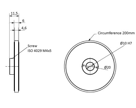 Measuring wheel 