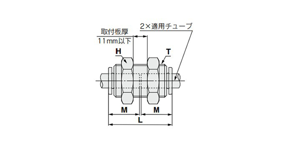 Bulkhead Union KQ2E (Interchangeable with KQ): related images