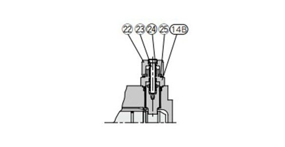 Locking type manual release: Suffix L