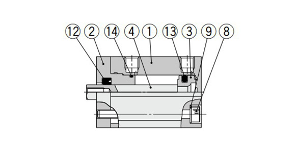 Standard ø12 (12‑mm bore size)