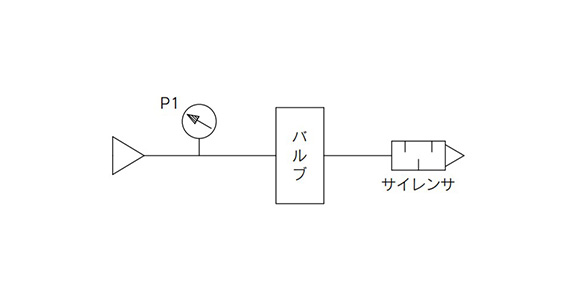 Silencer and valve supply pressure diagram