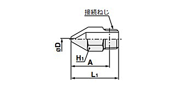 KN Series Nozzle With Male Thread (Unit: mm)