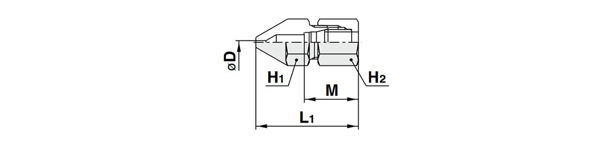 KN Nozzle With Self-Align Fitting dimensional drawing