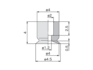 ZP2-04AU□ dimensional drawing