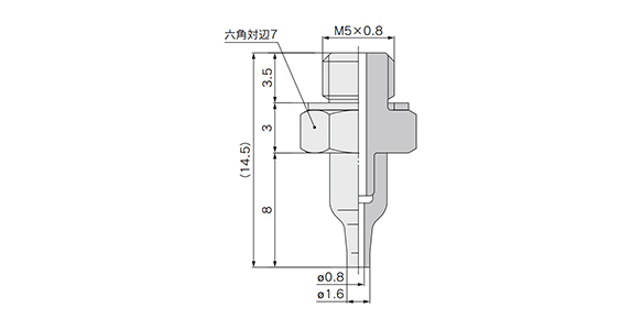 ZP2-T08AN□-A5 dimensional drawing