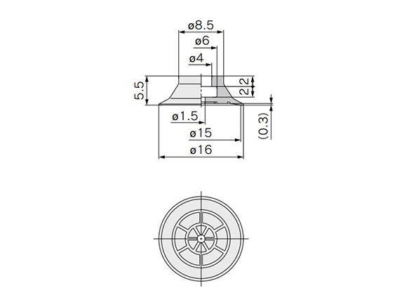 ZP2-B15MT□ dimensional drawing