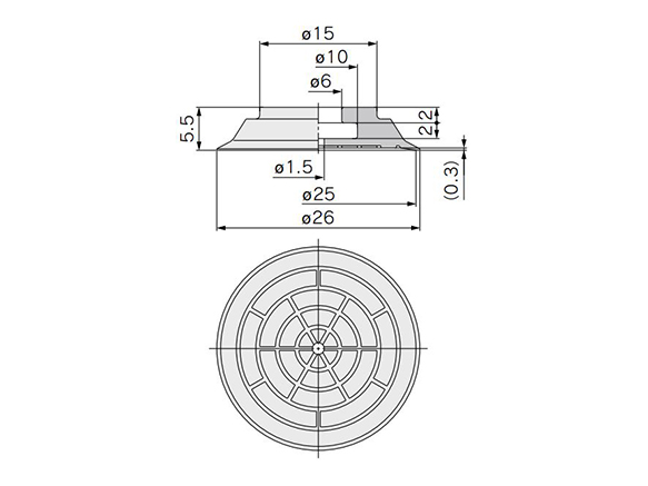 ZP2-B25MT□ dimensional drawing