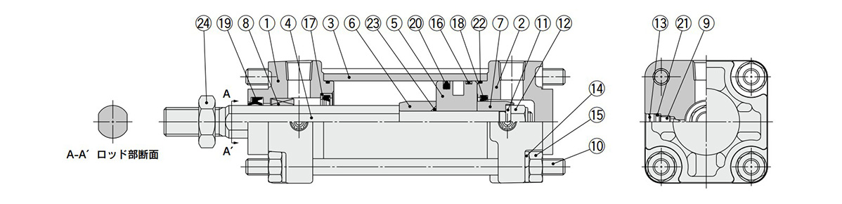 Disegno strutturale serie CA2K