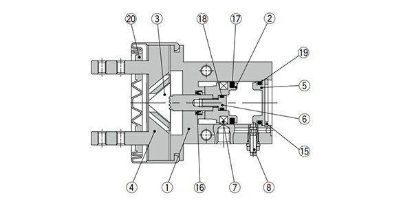 Fingers open structure drawing