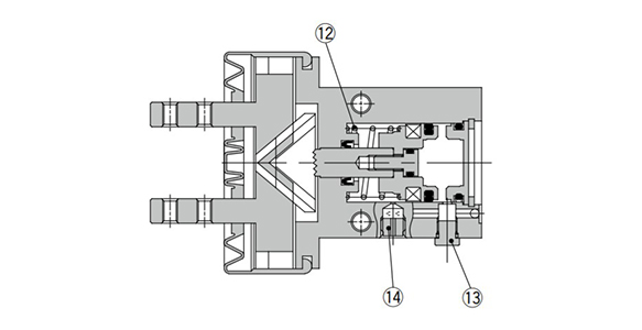 Normally closed structure drawing