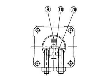 For 180° (figure in the middle position) structure drawing