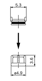 Elettrovalvola a 5 vie manifold serie SQ1000/SQ2000 parti opzionali disegno schematico 07