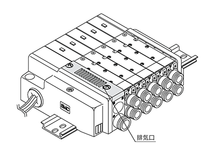 Elettrovalvola a 5 vie manifold serie SQ1000/SQ2000 parti opzionali specifiche prodotto 24