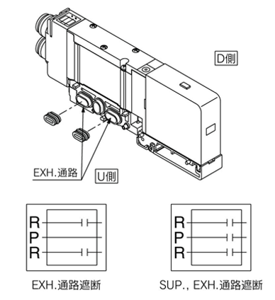 Elettrovalvola a 5 vie manifold serie SQ1000/SQ2000 parti opzionali specifiche prodotto 34